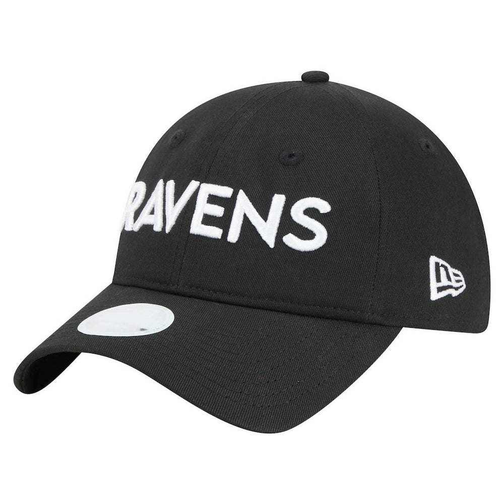 Baltimore Ravens New Era Women's Cece 9TWENTY Adjustable Hat - Black - NFL