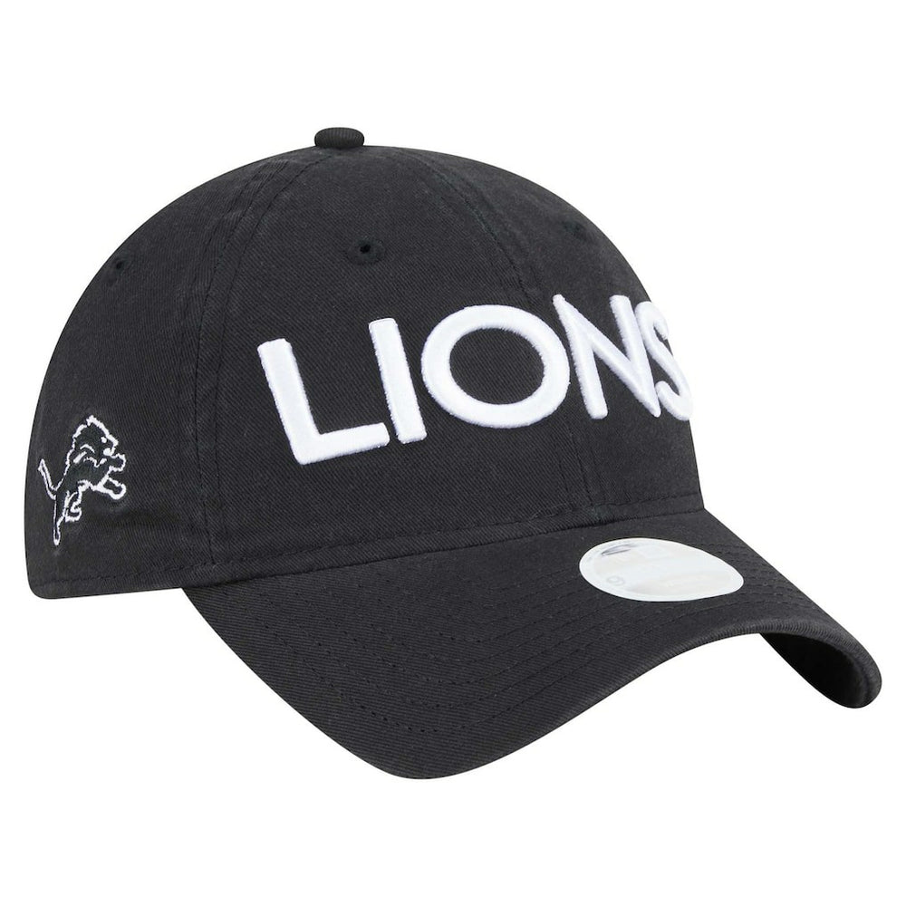 Detroit Lions New Era Women's Cece 9TWENTY Adjustable Hat - Black - NFL