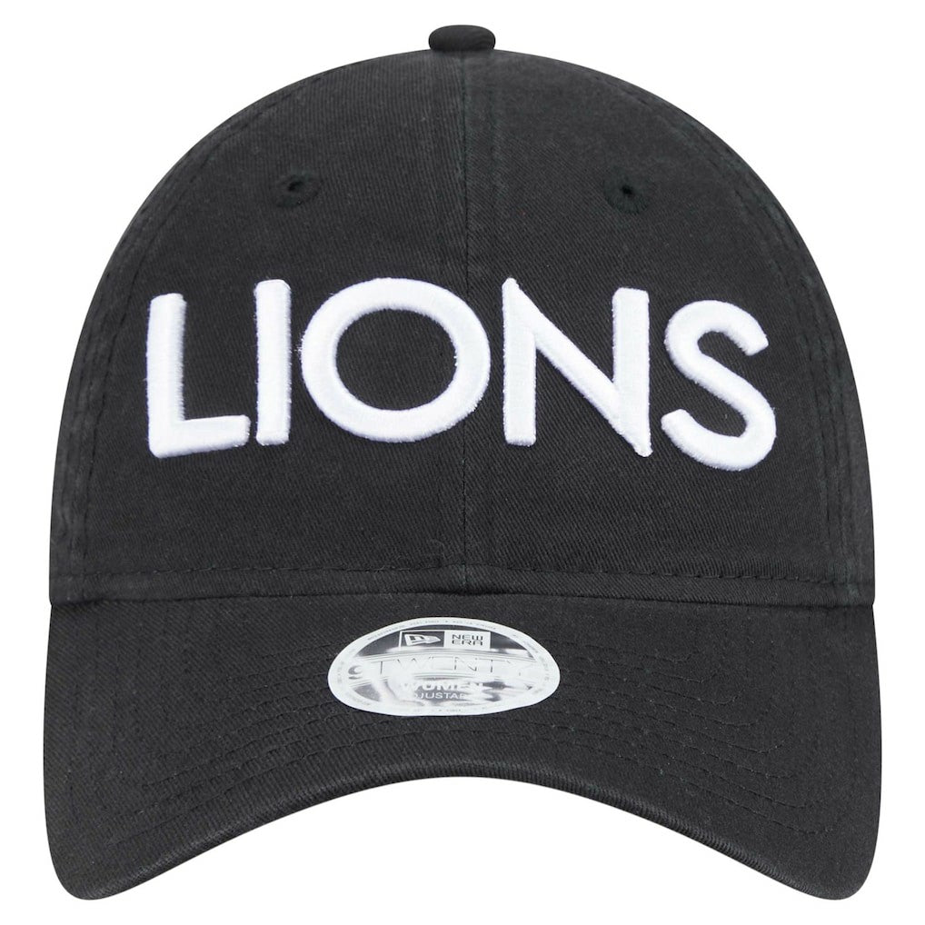 Detroit Lions New Era Women's Cece 9TWENTY Adjustable Hat - Black - NFL