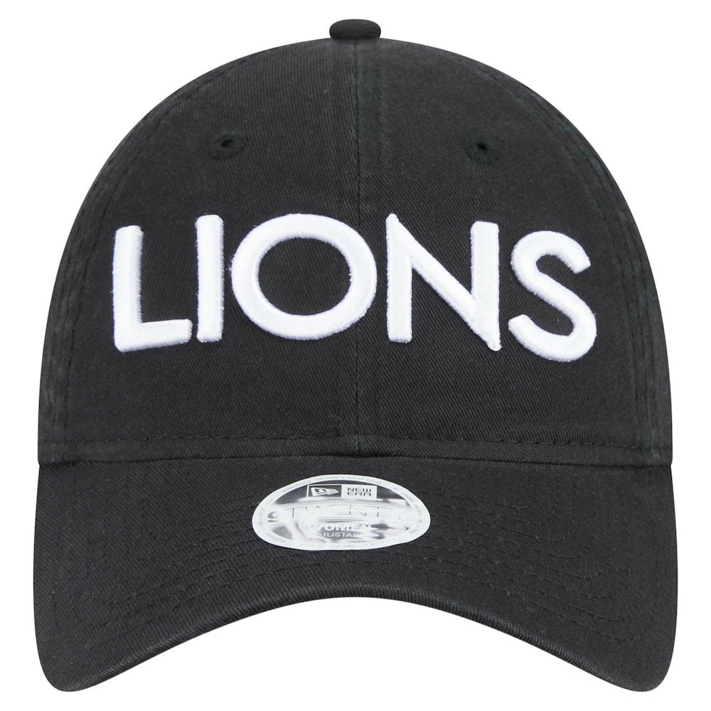 Detroit Lions New Era Women's Cece 9TWENTY Adjustable Hat - Black - NFL