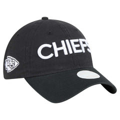 Kansas City Chiefs New Era Women's Cece 9TWENTY Adjustable Hat - Black - NFL