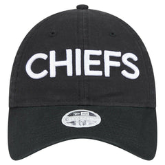 Kansas City Chiefs New Era Women's Cece 9TWENTY Adjustable Hat - Black - NFL