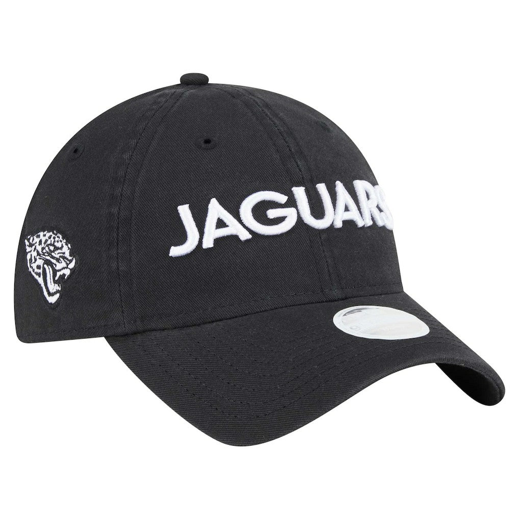 Jacksonville Jaguars New Era Women's Cece 9TWENTY Adjustable Hat - Black - NFL