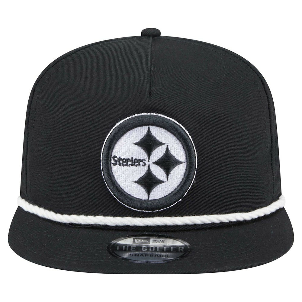 Pittsburgh Steelers New Era B-Dub Golfer Snapback Hat - Black - NFL