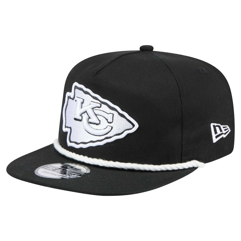 Kansas City Chiefs New Era B-Dub Golfer Snapback Hat - Black - NFL