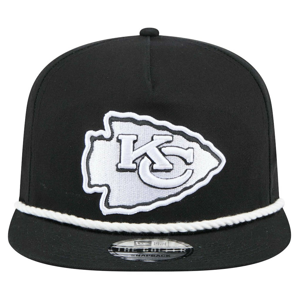 Kansas City Chiefs New Era B-Dub Golfer Snapback Hat - Black - NFL