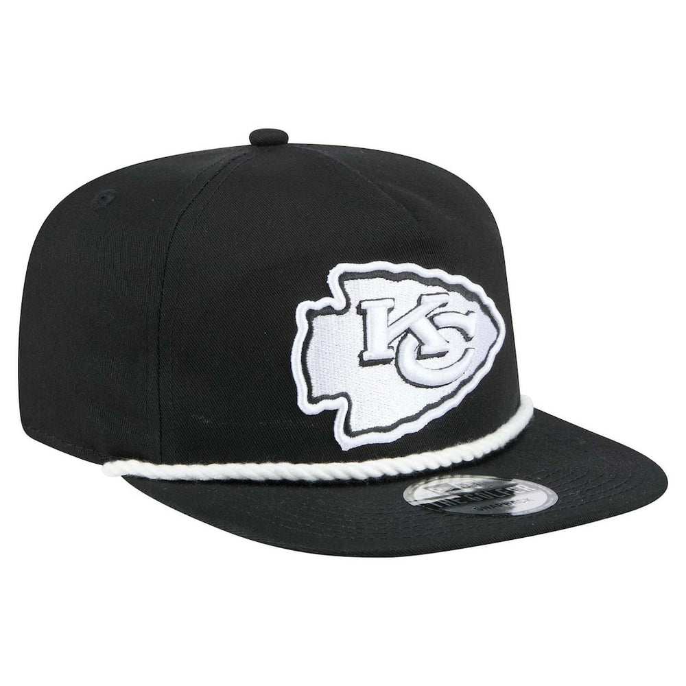 Kansas City Chiefs New Era B-Dub Golfer Snapback Hat - Black - NFL