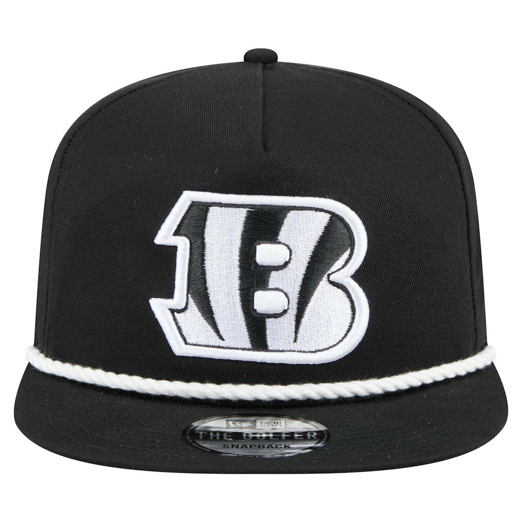 Cincinnati Bengals New Era B-Dub Golfer Snapback Hat - Black - NFL
