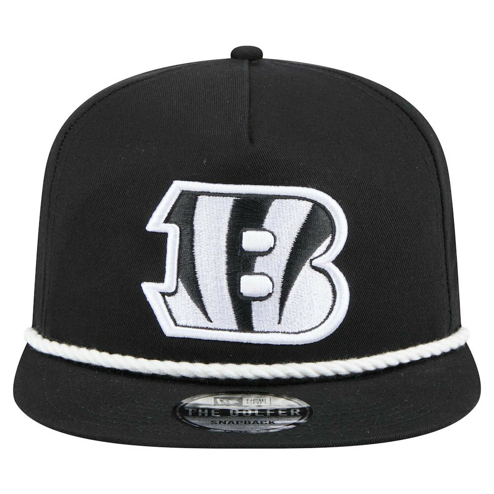 Cincinnati Bengals New Era B-Dub Golfer Snapback Hat - Black - NFL