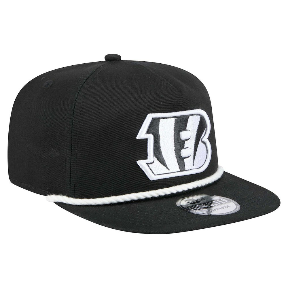 Cincinnati Bengals New Era B-Dub Golfer Snapback Hat - Black - NFL