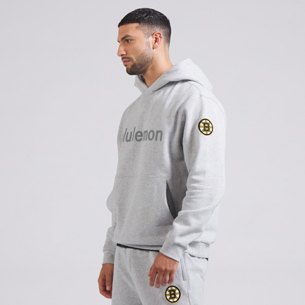 Boston Bruins lululemon Steady State Pullover Hoodie - Heathered Silver Drop | NHL Lifestyle