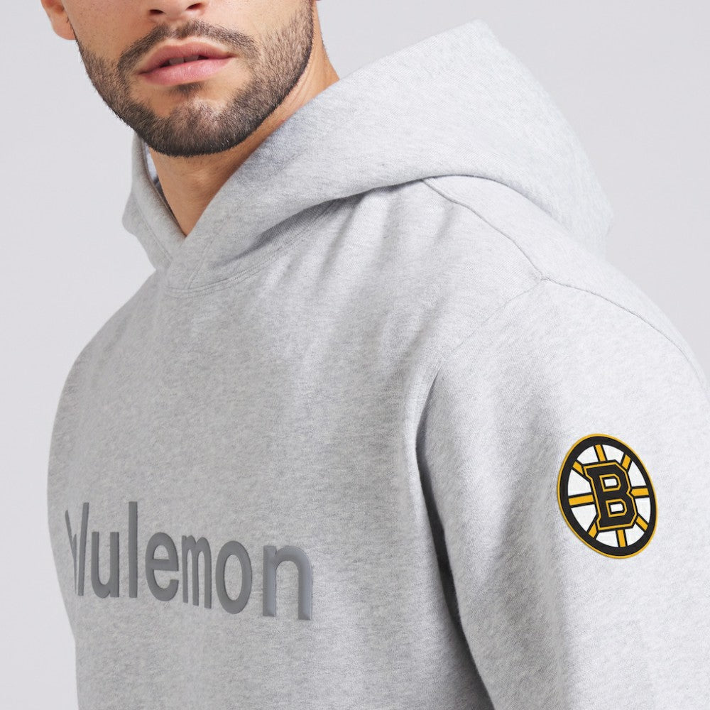Boston Bruins lululemon Steady State Pullover Hoodie - Heathered Silver Drop | NHL Lifestyle