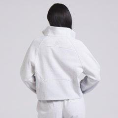 Vancouver Canucks lululemon Women's Scuba Oversized Half Zip Top - Heather Gray | NHL discount