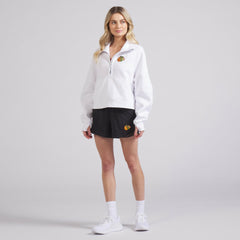 Chicago Blackhawks lululemon Women's Scuba Oversized Half Zip Top - White | NHL near me