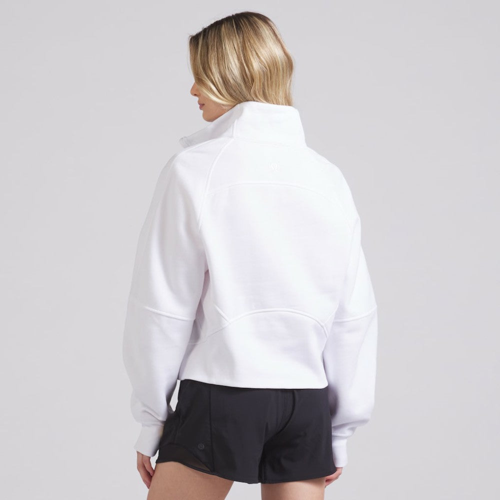 Chicago Blackhawks lululemon Women's Scuba Oversized Half Zip Top - White | NHL near me
