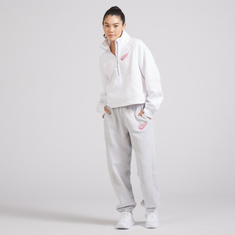 Detroit Red Wings lululemon Women's Scuba Oversized Half Zip Top - White | NHL near me