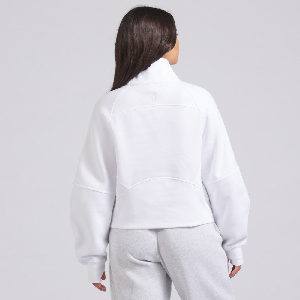 New York Rangers lululemon Women's Scuba Oversized Half Zip Top - White | NHL Clearance