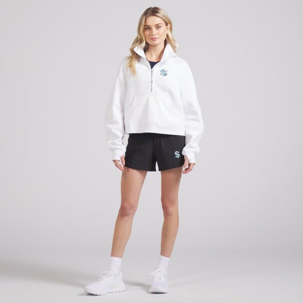 Seattle Kraken lululemon Women's Scuba Oversized Half Zip Top - White | NHL discount
