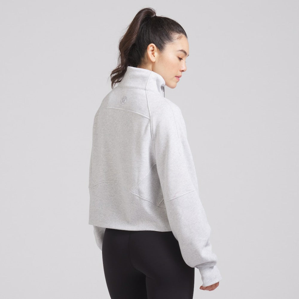 Chicago Blackhawks lululemon Women's Scuba Oversized Half Zip Top - Heather Gray | NHL discount