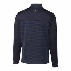 Cleveland Guardians Cutter & Buck Big & Tall Traverse Stripe Stretch DryTec Quarter-Zip Top Online