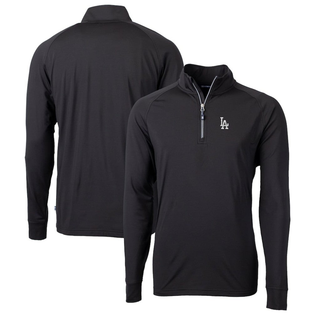 Los Angeles Dodgers Cutter & Buck Big & Tall Adapt Eco Knit Stretch Recycled Quarter-Zip Pullover Top Discount