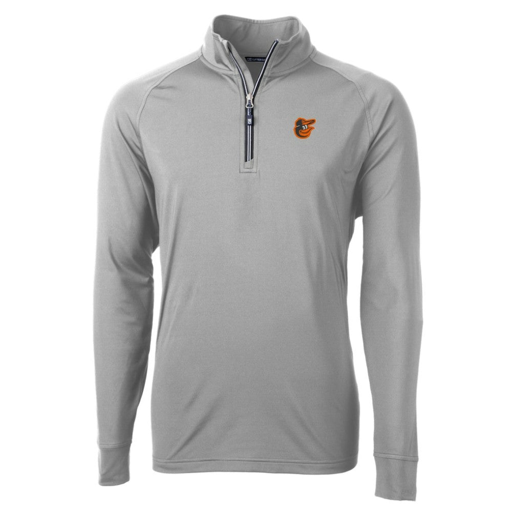 Baltimore Orioles Cutter & Buck Big & Tall Adapt Eco Knit Stretch Recycled Quarter-Zip Pullover Top for sale