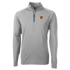 Baltimore Orioles Cutter & Buck Big & Tall Adapt Eco Knit Stretch Recycled Quarter-Zip Pullover Top for sale