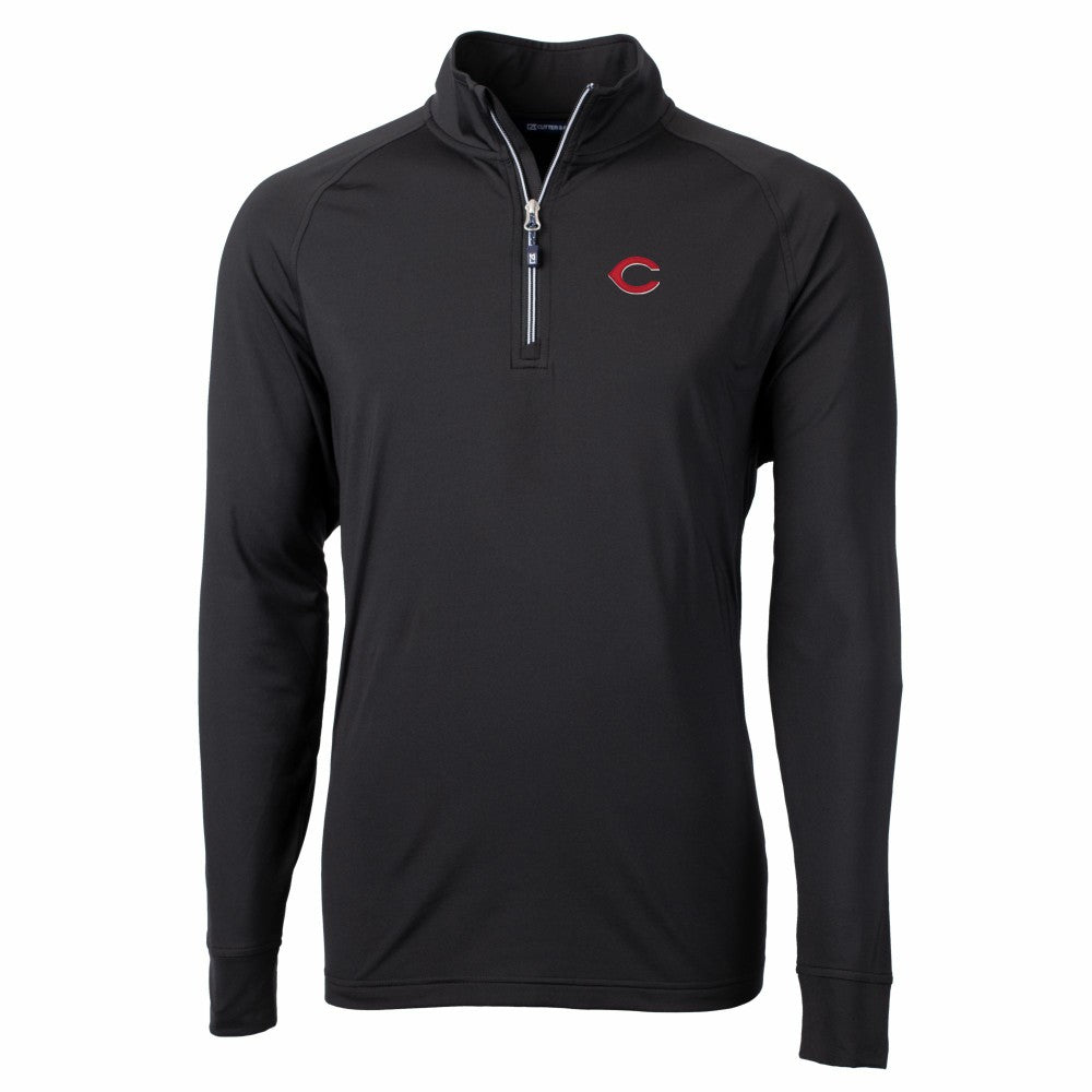Cincinnati Reds Cutter & Buck Big & Tall Adapt Eco Knit Stretch Recycled Quarter-Zip Pullover Top Online