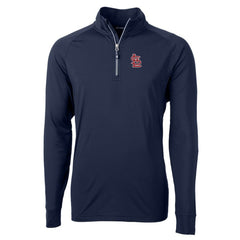 St. Louis Cardinals Cutter & Buck Big & Tall Adapt Eco Knit Stretch Recycled Quarter-Zip Pullover Top for sale
