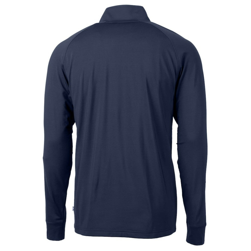 Atlanta Braves Cutter & Buck Big & Tall Adapt Eco Knit Stretch Recycled Quarter-Zip Pullover Top Discount
