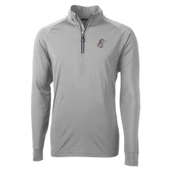Cincinnati Reds Cutter & Buck Mr. Redlegs Adapt Eco Knit Stretch Recycled Quarter-Zip Pullover Top for sale