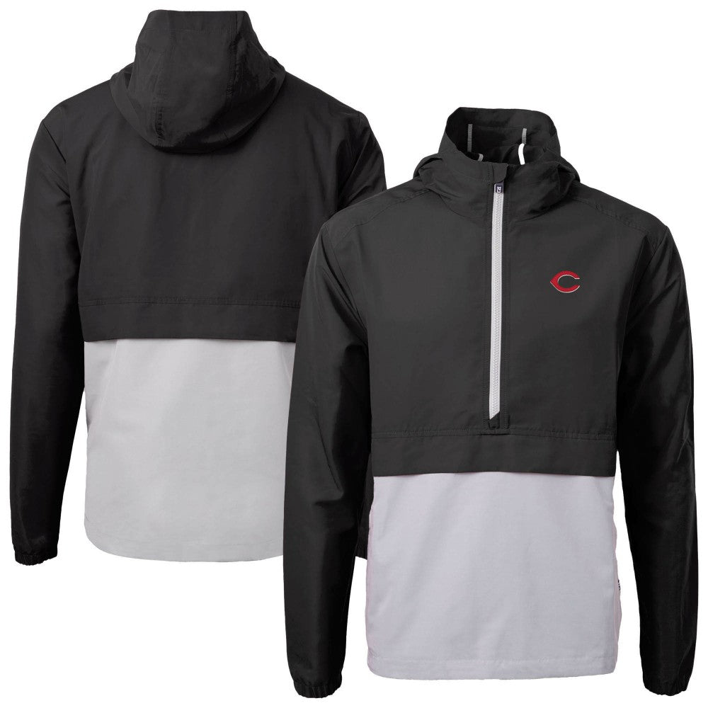 Cincinnati Reds Cutter & Buck Charter Eco Recycled Half-Zip Anorak Jacket Online