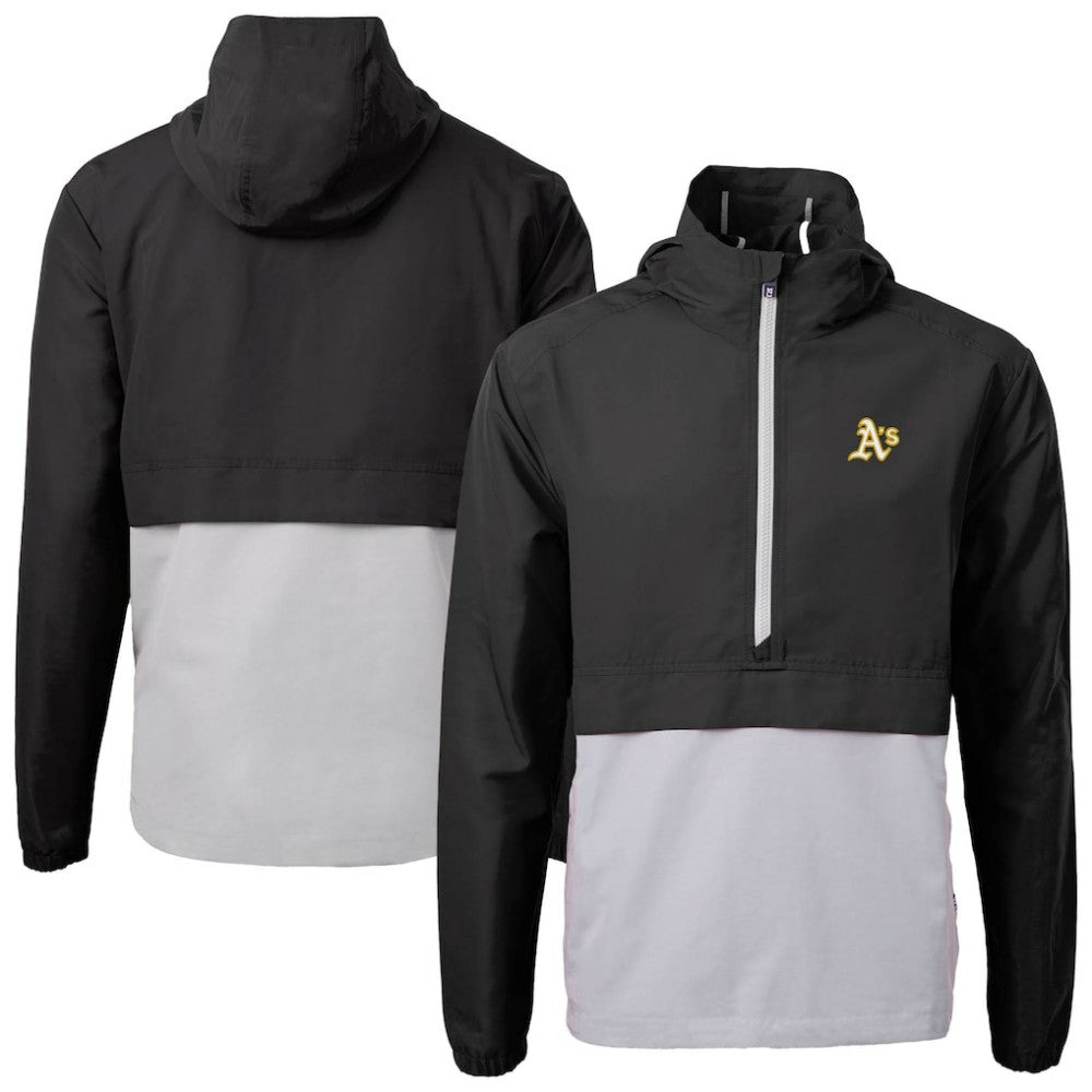 Athletics Cutter & Buck Charter Eco Recycled Half-Zip Anorak Jacket for sale