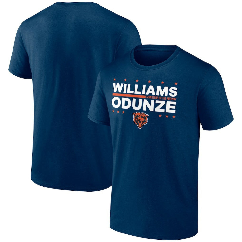 Caleb Williams & Rome Odunze Chicago Bears Election Players T-Shirt - Navy - NFL