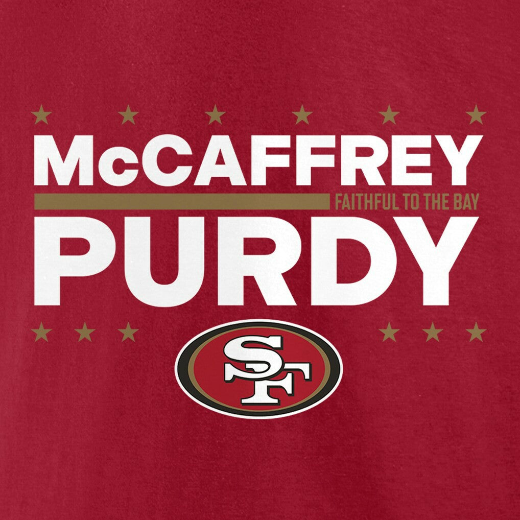 Christian McCaffrey & Brock Purdy San Francisco 49ers Election Players T-Shirt - Scarlet - NFL
