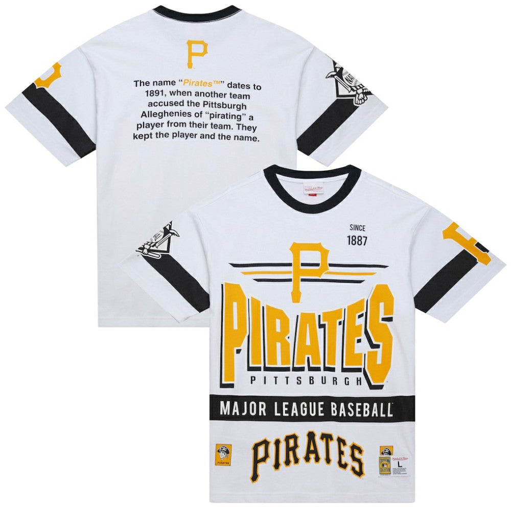 Pittsburgh Pirates Mitchell & Ness Cooperstown Collection Team Origins Premium T-Shirt Outlet