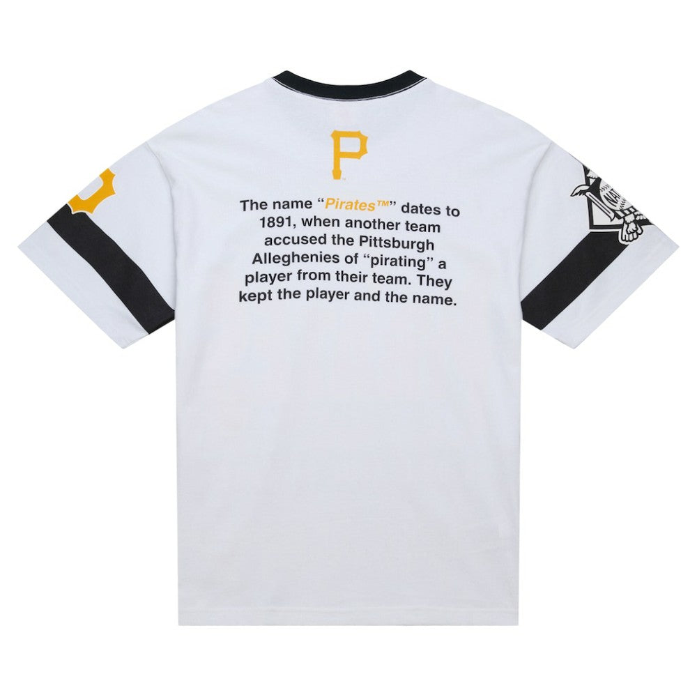 Pittsburgh Pirates Mitchell & Ness Cooperstown Collection Team Origins Premium T-Shirt Outlet
