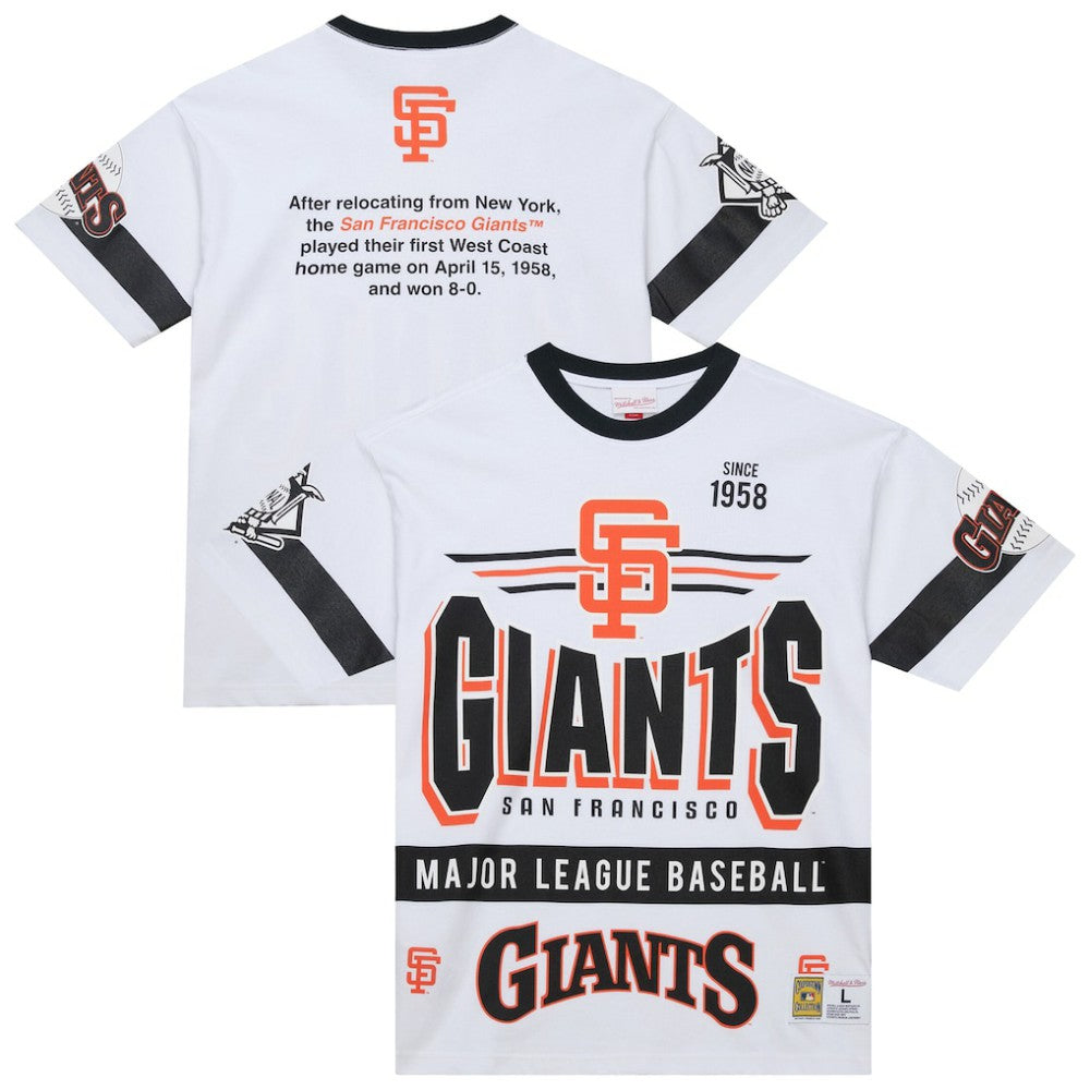 San Francisco Giants Mitchell & Ness Cooperstown Collection Team Origins Premium T-Shirt for sale