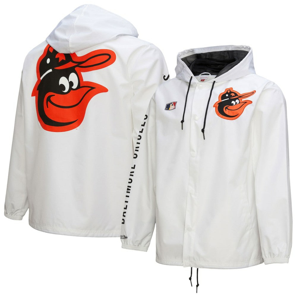 Baltimore Orioles Mitchell & Ness Vintage Full-Snap Hooded Coaches Jacket Near Me