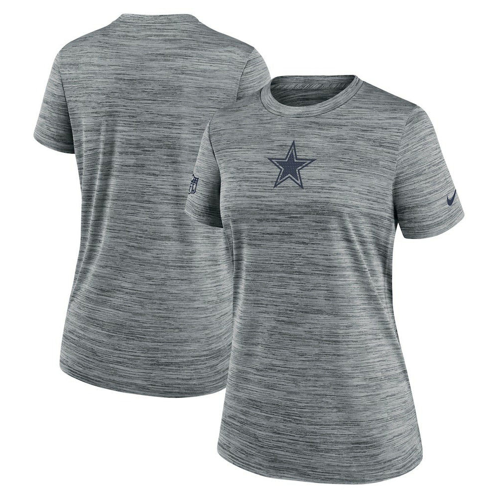 Dallas Cowboys Women's Sideline Velocity Dri-FIT T-Shirt - Gray - Nike