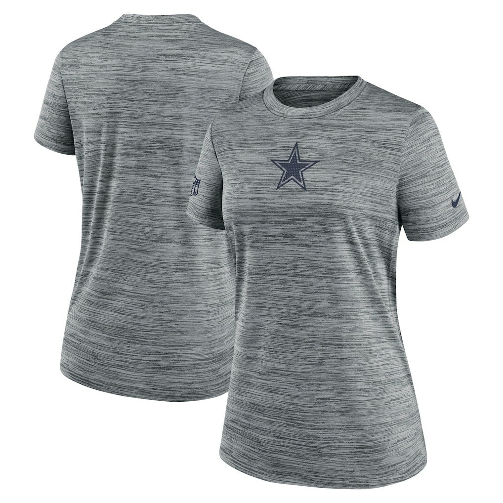 Dallas Cowboys Women's Sideline Velocity Dri-FIT T-Shirt - Gray - Nike