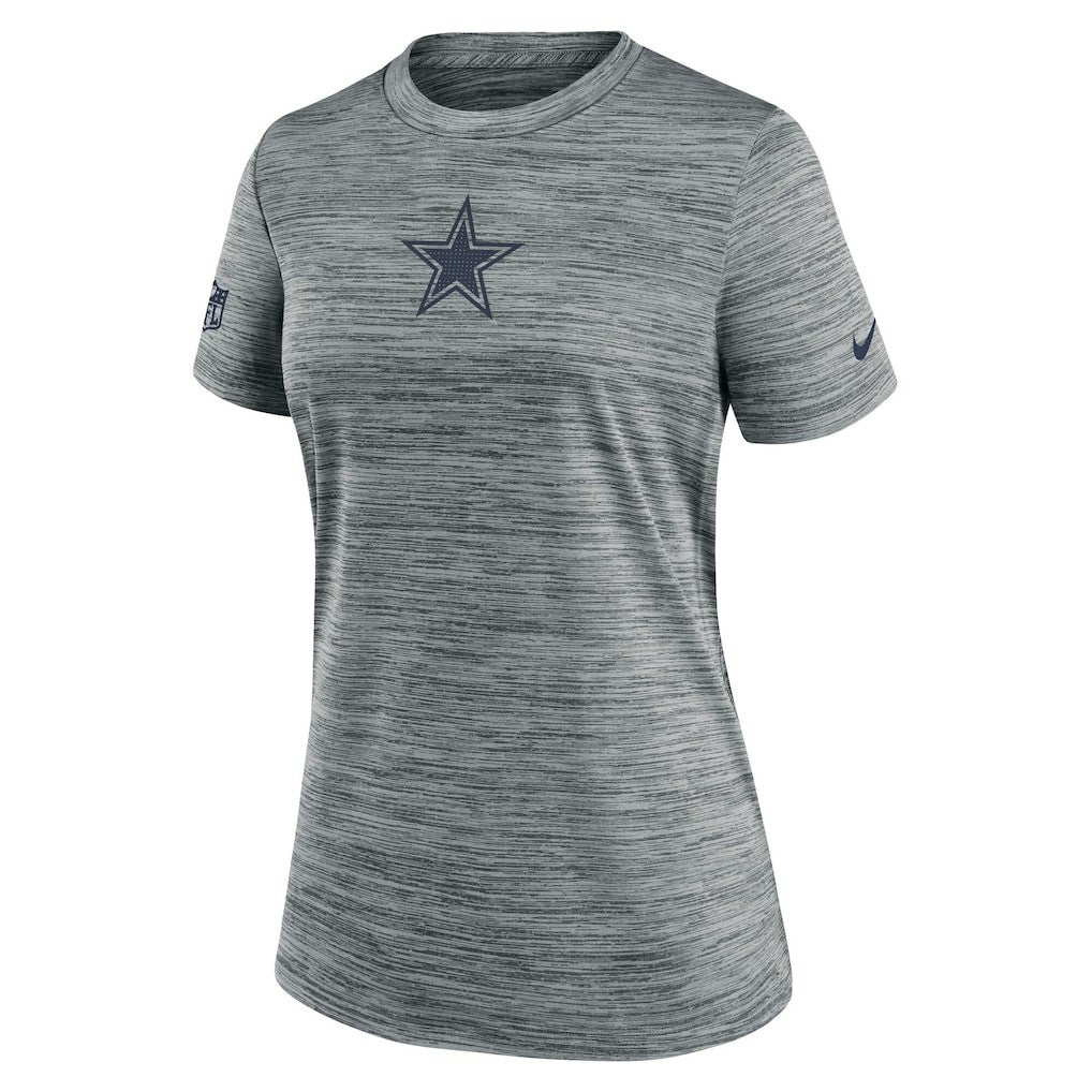 Dallas Cowboys Women's Sideline Velocity Dri-FIT T-Shirt - Gray - Nike