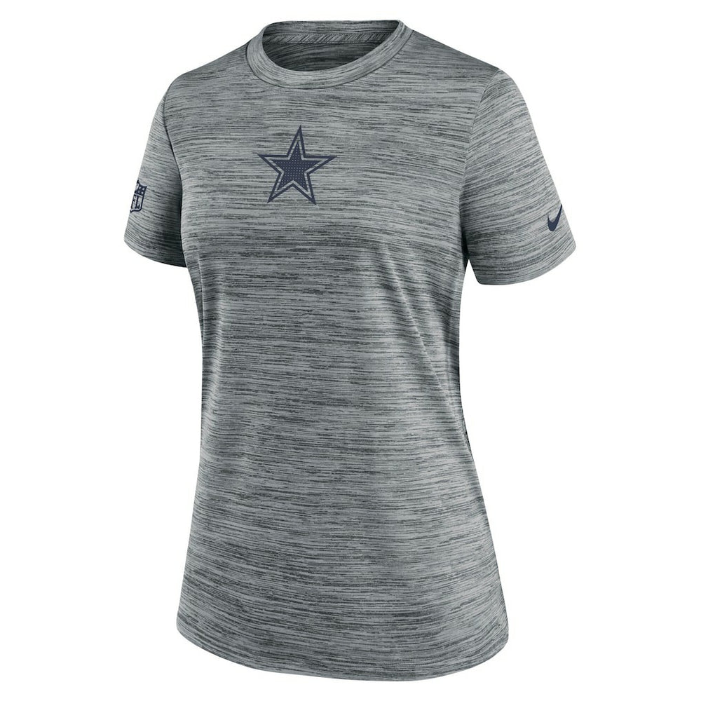 Dallas Cowboys Women's Sideline Velocity Dri-FIT T-Shirt - Gray - Nike