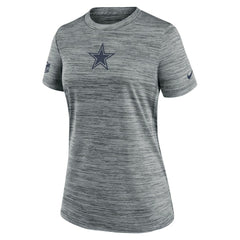 Dallas Cowboys Women's Sideline Velocity Dri-FIT T-Shirt - Gray - Nike