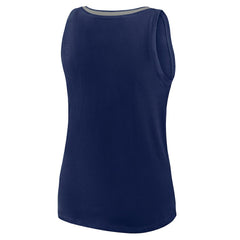 Dallas Cowboys Logo Athletic Women's Stellar Win V-Neck Tank Top - Navy - NFL
