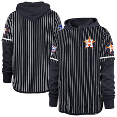 Houston Astros '47 Pinstripe Double Header Pullover Hoodie Online