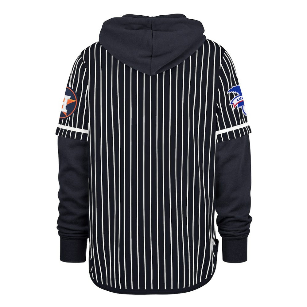 Houston Astros '47 Pinstripe Double Header Pullover Hoodie Online