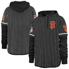 San Francisco Giants '47 Pinstripe Double Header Pullover Hoodie Online