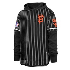 San Francisco Giants '47 Pinstripe Double Header Pullover Hoodie Online