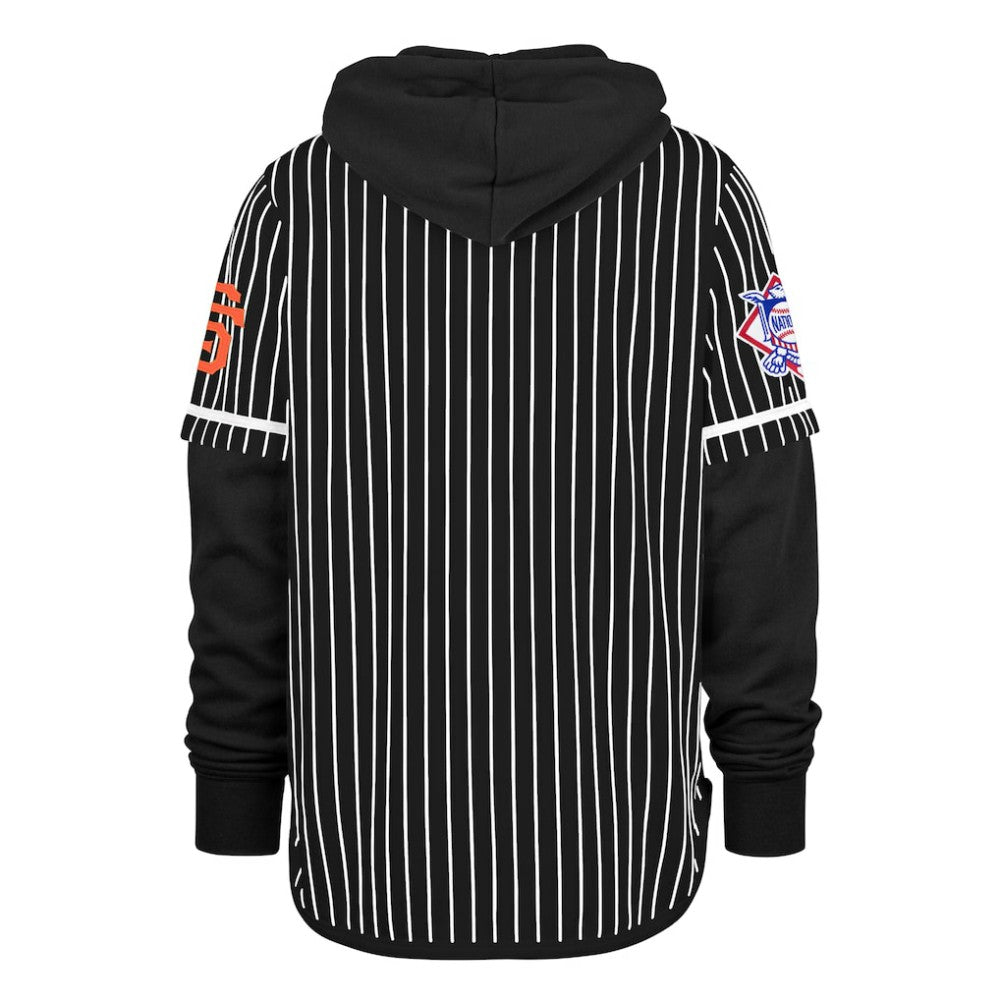 San Francisco Giants '47 Pinstripe Double Header Pullover Hoodie Online